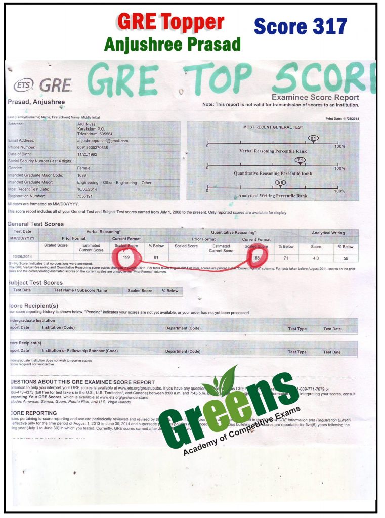 gre sign in